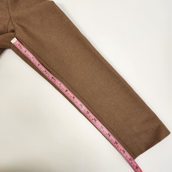 i.e. Brown Blazer Single Breasted One Button Lined Jacket Size 10 - Picture 13 of 13